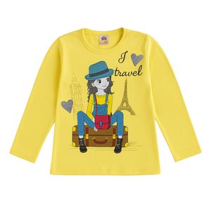 تی‌شرت آستین بلند دخترانه مدل 1367406