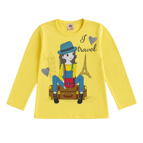 تی‌شرت آستین بلند دخترانه مدل 1367406