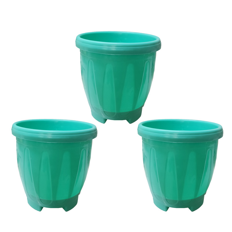 گلدان مدل PSh2-03 پلاستیکی مجموعه 3 عددی