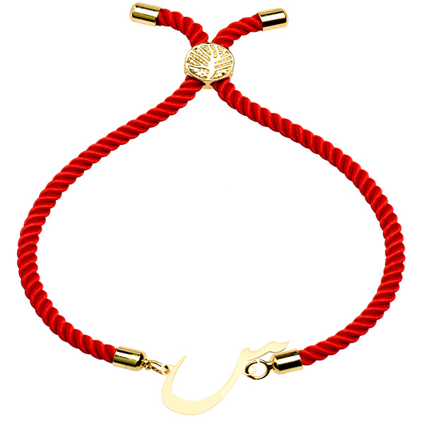 دستبند طلا 18 عیار دخترانه کرابو طرح حرف س مدل Krd1524
