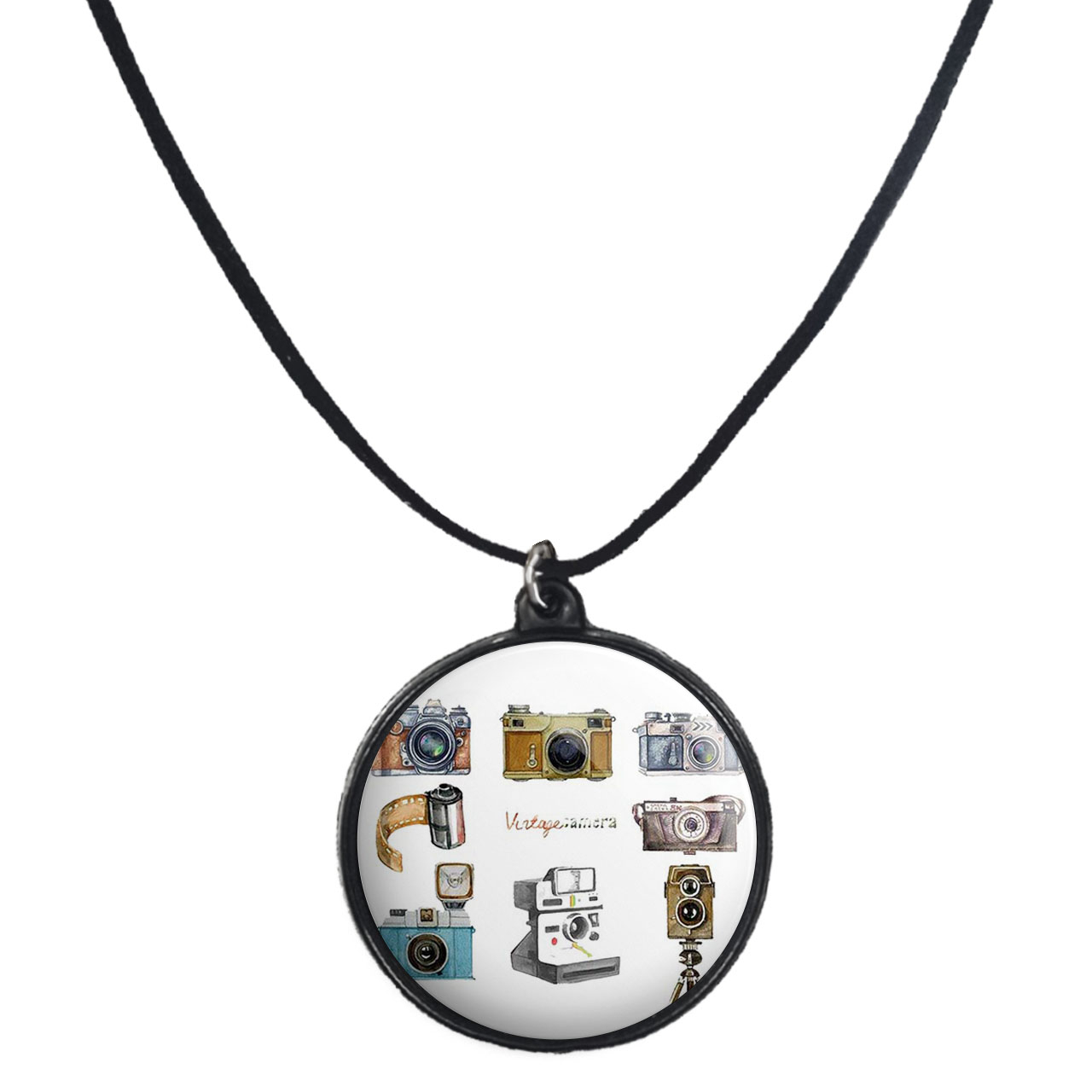 گردنبند پرمانه طرح عکاس کد pmb.5233 مدل دو طرفه