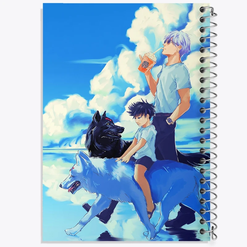 دفتر ژورنال نویسی 50 برگ خندالو مدل نقطه ای طرح انیمه جوجوتسو کایزن کد F810