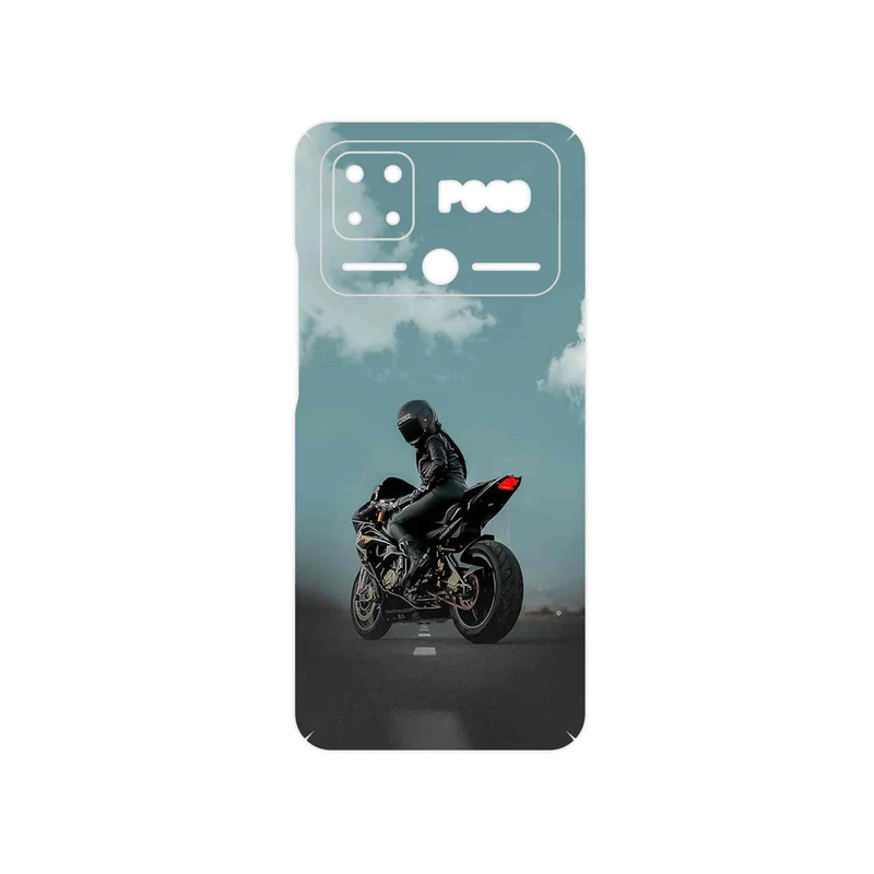 برچسب پوششی ماهوت مدل Motorcycling مناسب برای گوشی موبایل شیائومی Poco C40