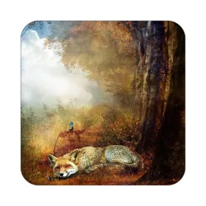 زیر لیوانی کاکتی طرح نقاشی رنگ روغن مدل mg10400