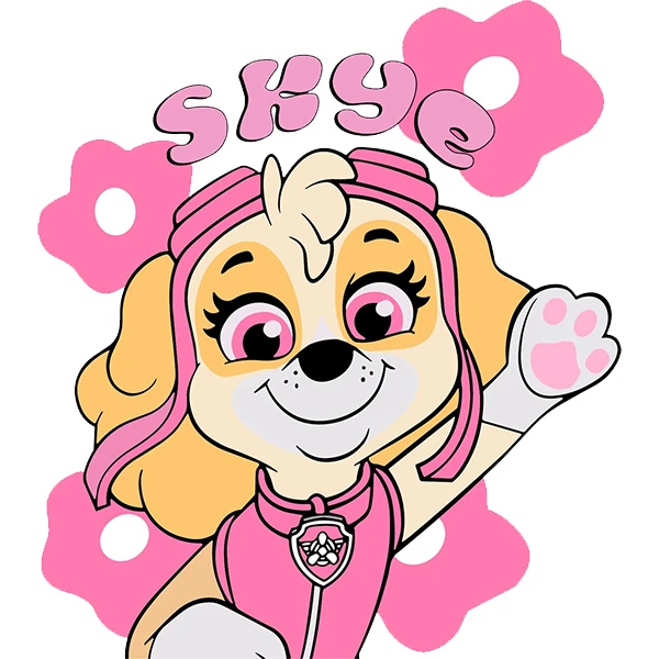  استیکر پارچه و لباس پاد آفرین طرح سگهای نگهبان کد 4627