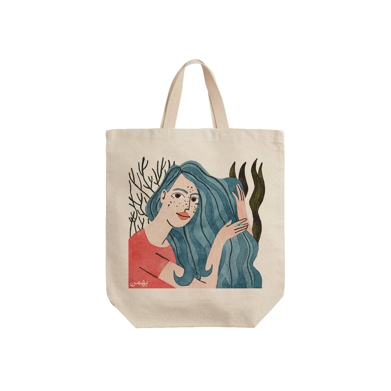 ساک خرید ترمه طراحان ایده مدل نماد ماه تولد بهمن کد bsf011 - S