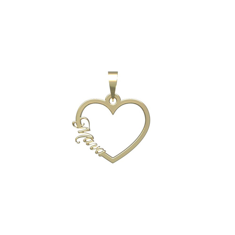 آویز گردنبند طلا 18 عیار زنانه مدوپد مدل اسم ماوا mava کد PB1-10505