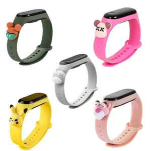 بند مدل Lokita مناسب برای مچ بند هوشمند شیائومی Mi Band 3 / Mi Band 4 مجموعه 5 عددی