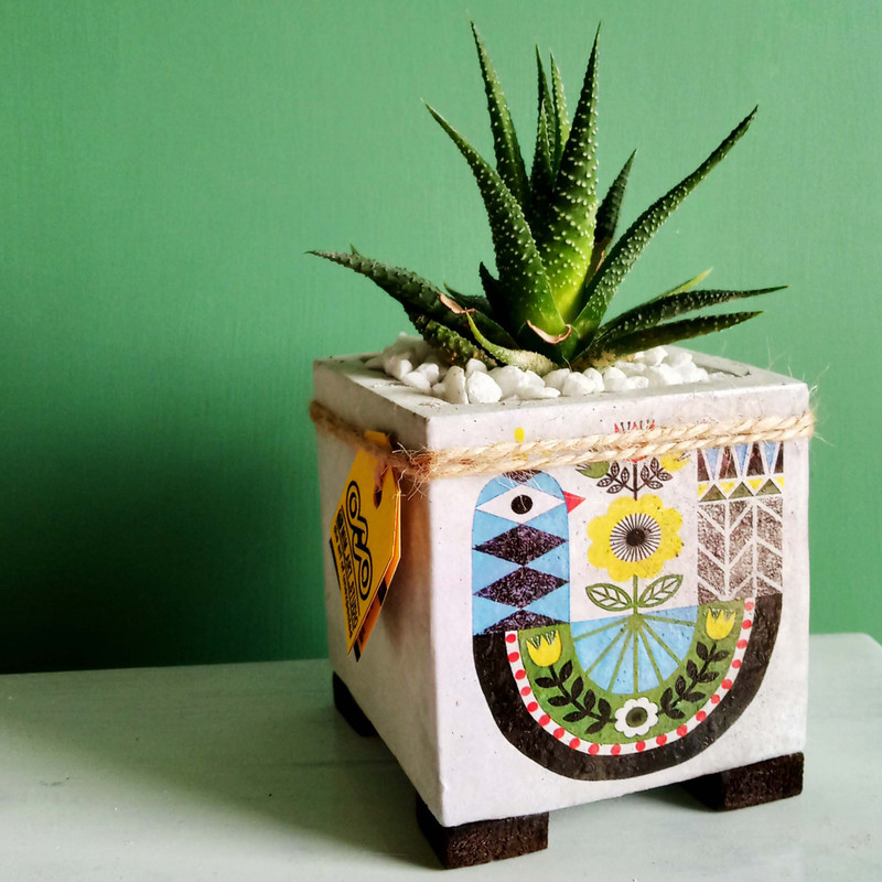 گلدان طرح کبوتر