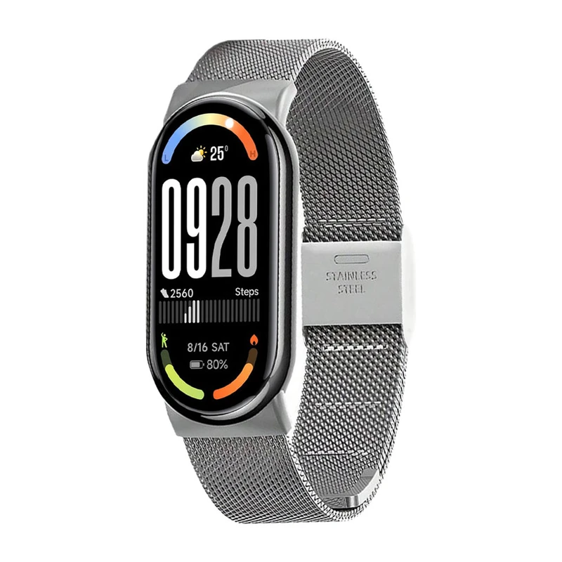 عکس شماره 3 : بند آکوآرا مدل milanese sg مناسب برای مچ بند هوشمند شیائومی mi band 8-9-10