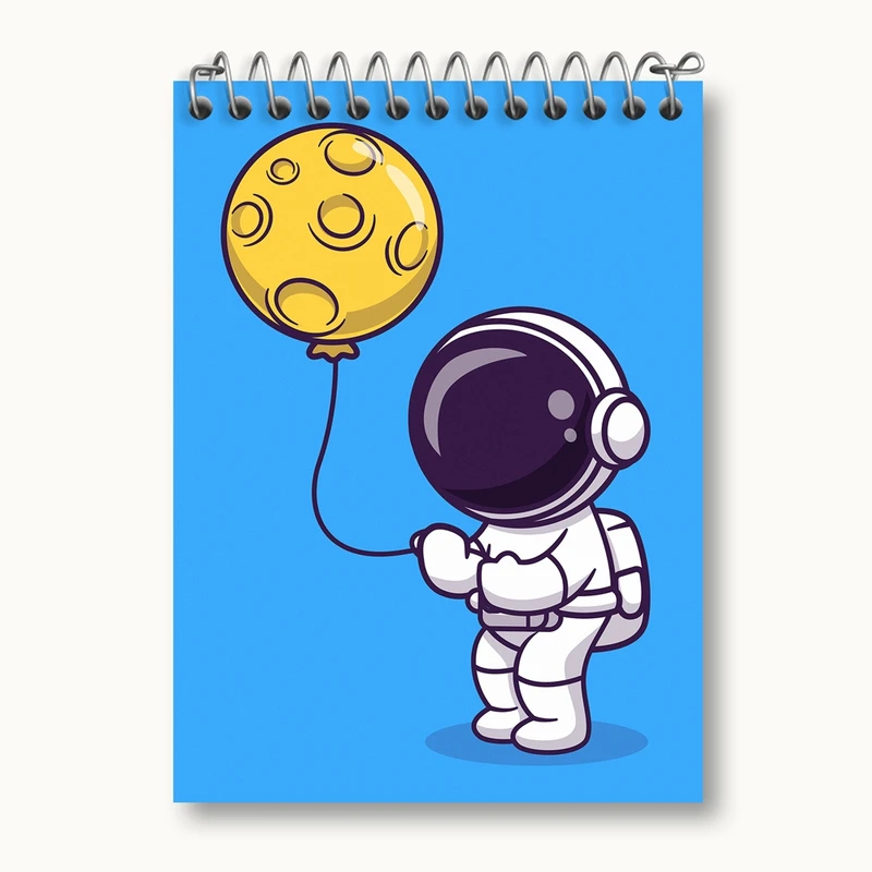 دفتر یادداشت 50 برگ خندالو مدل فضانورد کد 25112