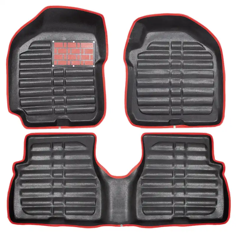 کفپوش سه بعدی خودرو مدل A-h دو رنگ مناسب برای کوییک