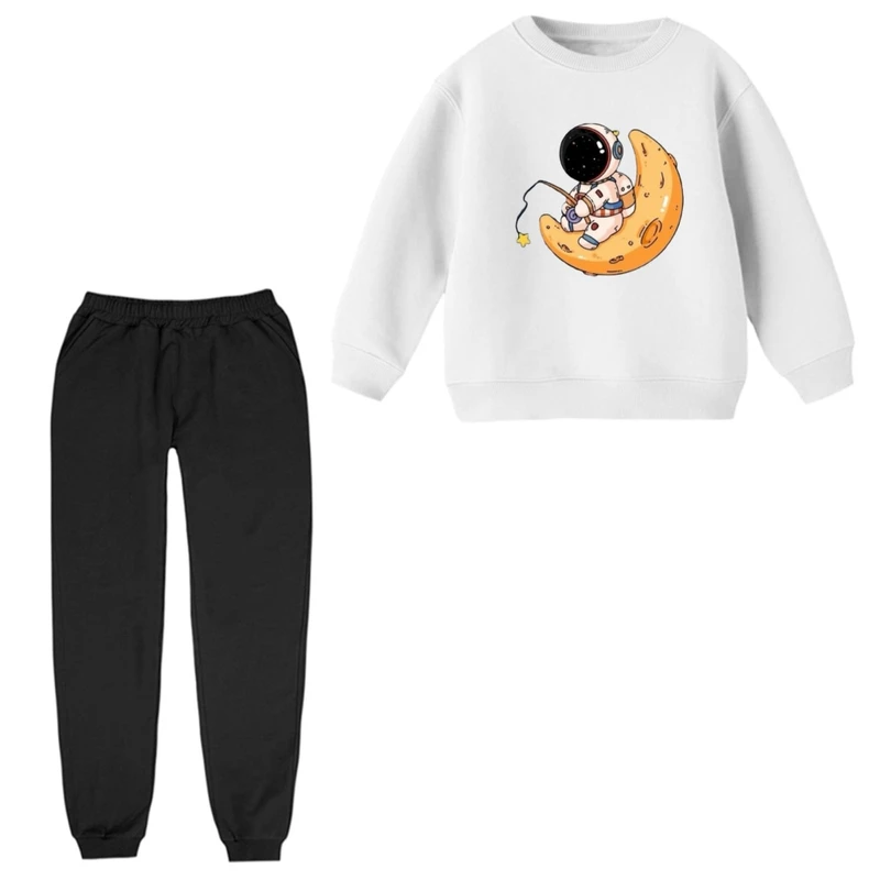 ست سویشرت و شلوار راحتی بچگانه مدل فضانورد کد ۲۱  