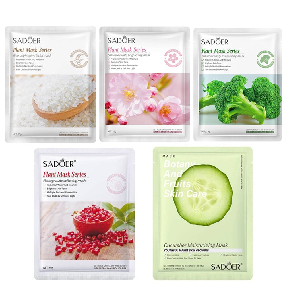 ماسک صورت سادور مدل Plant وزن 25 گرم بسته 10 عددی -  - 2