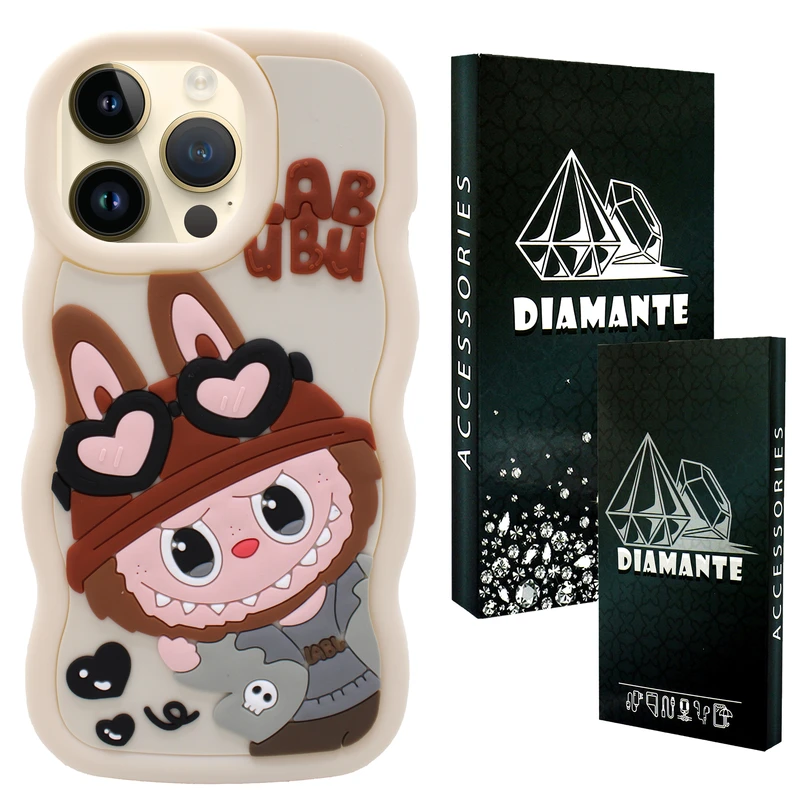 کاور دیامانته مدل Cream Bk مناسب برای گوشی موبایل اپل iPhone 15 Pro Max