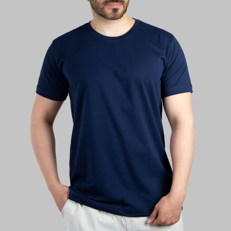 تی شرت آستین کوتاه مردانه آریان نخ باف مدل 1812 z