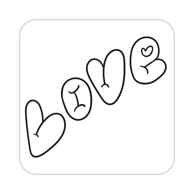 زیر لیوانی کاکتی طرح عاشقانه مدل mp37160