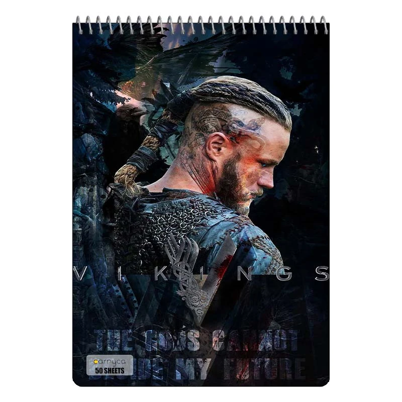 دفتر نقاشی 50 برگ سیمی کارنیکا طرح وایکینگ ها Vikings کد 26405