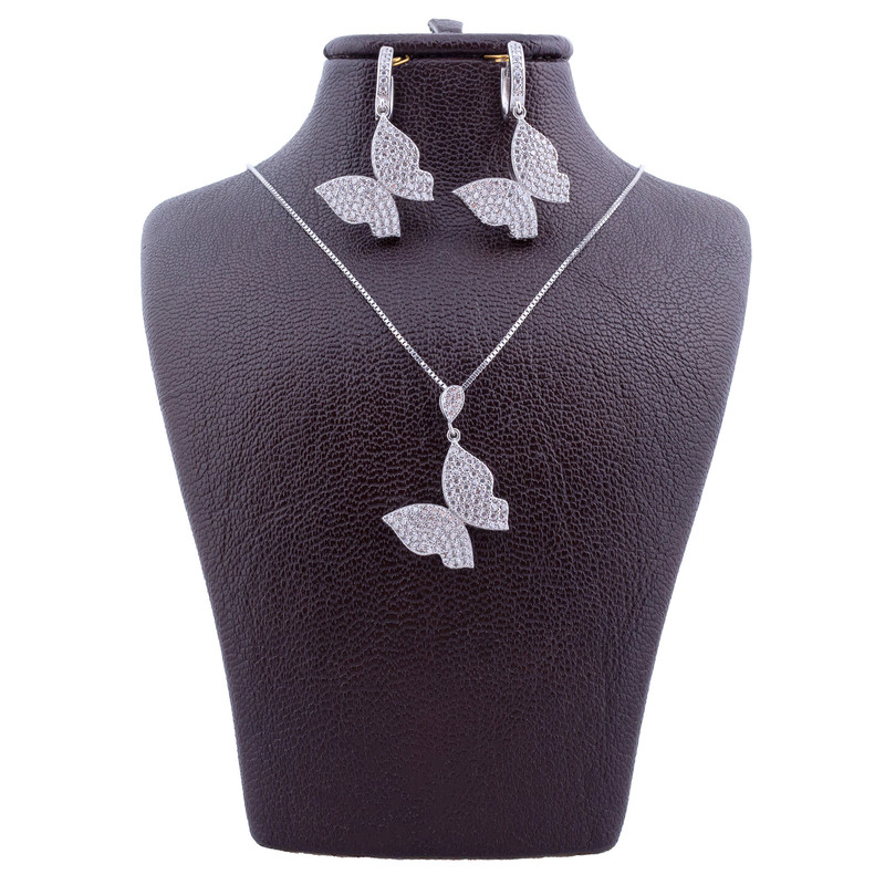 نیم ست نقره زنانه مدل AMT_N104 نیم ست نقره زنانه مدل AMT_N104