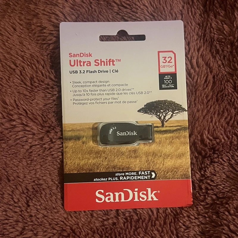 فلش مموری سن دیسک مدل Ultra Shift ظرفیت 32 گیگابایت با رابط USB 3.2 بسته 25 عددی