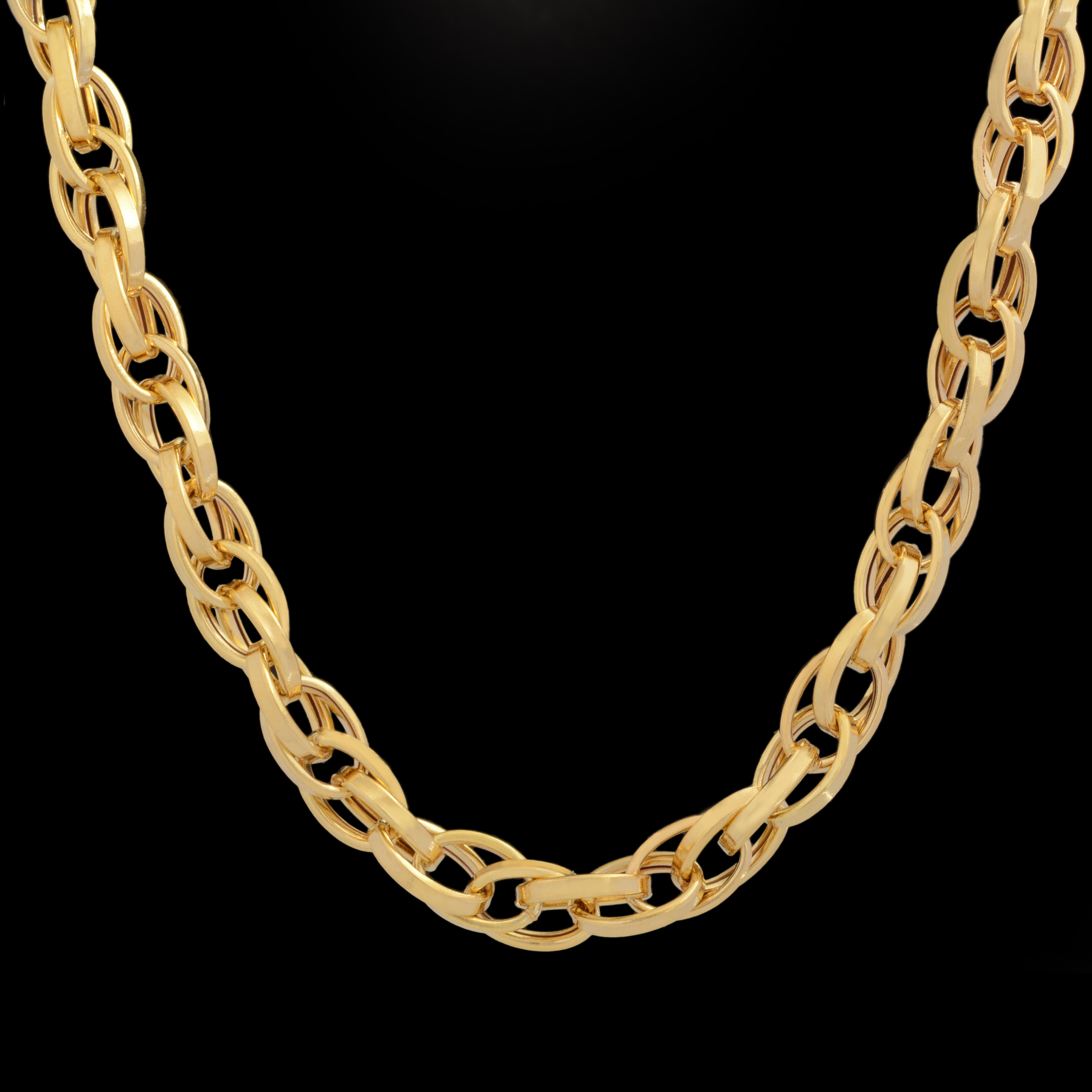 زنجیر طلا 18 عیار زنانه طلای مستجابی مدل آوا کد A45