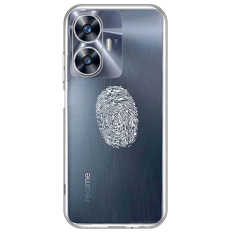 کاور مگافون طرح اثر انگشت مدل C62-W مناسب برای گوشی موبایل ریلمی C55