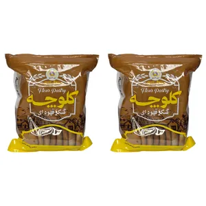 کلوچه گردویی شکر قهوه ای مهر گنزق - 500 گرم بسته 2 عددی