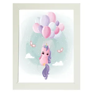 تابلو کودک و نوزاد مدل پونی و بادکنک ها کد 108