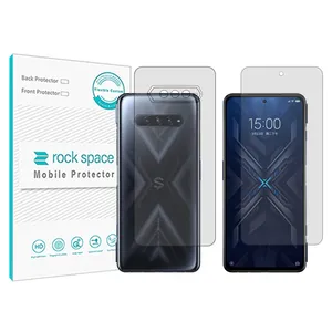 Rockspace transparent screen protector HyGEL model suitable for Xiaomi Black Shark 4 Pro mobile phone with back protector