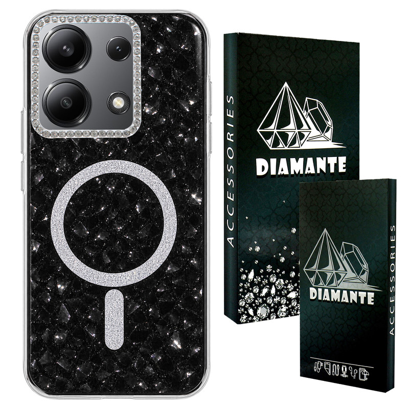 کاور دیامانته مدل Glitter Bk مناسب برای گوشی موبایل شیائومی Redmi Note 14s