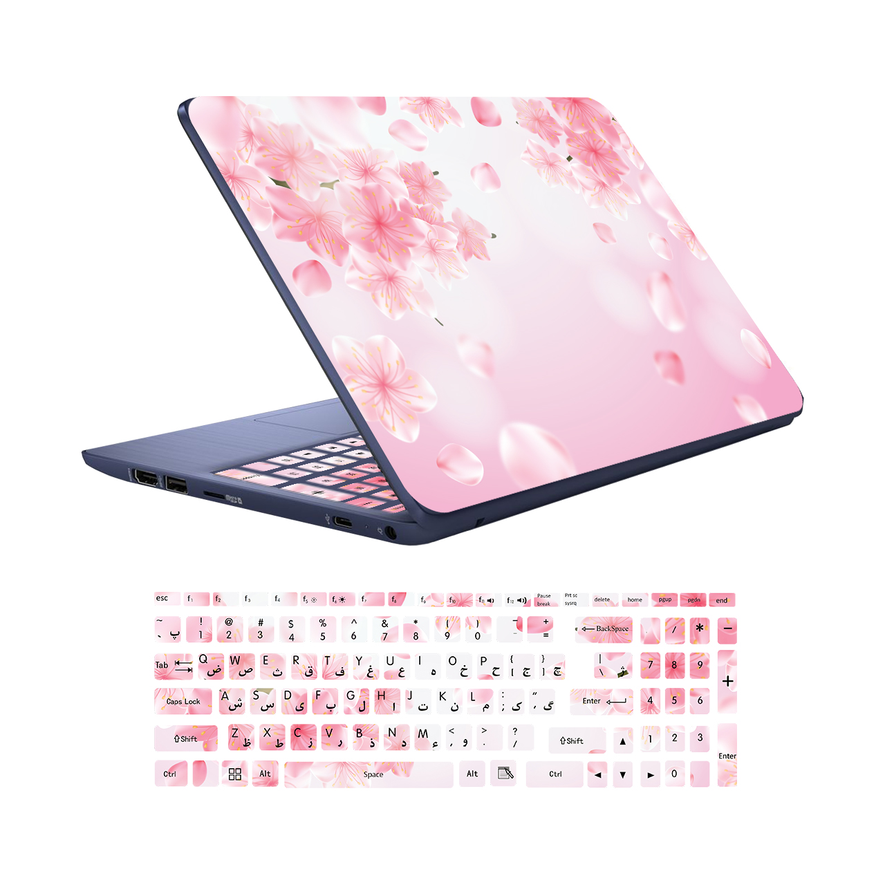  استیکر لپ تاپ کد  G-16 به همراه برچسب حروف فارسی کیبورد