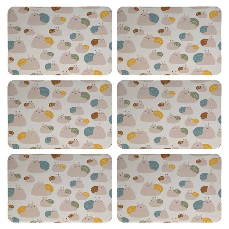 زیربشقابی طرح حلزون کد 9396 بسته 6 عددی 