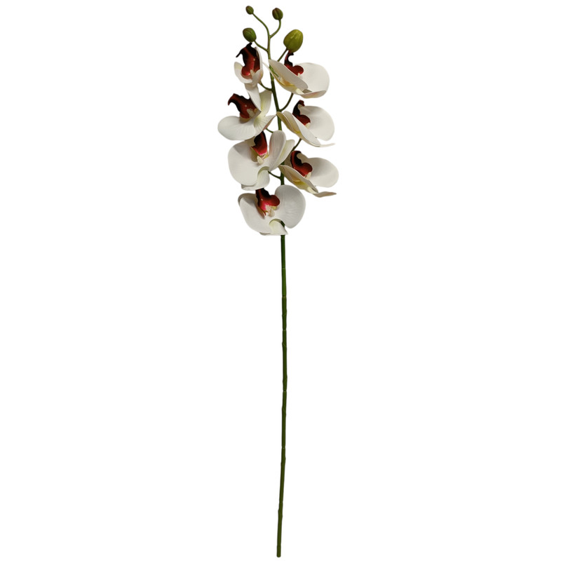 گل مصنوعی مدل شاخه ارکیده لمسی چرمی 7گل