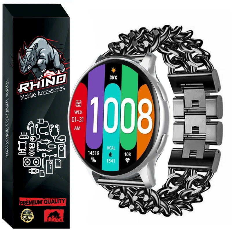 بند راینو مدل Cartier مناسب برای ساعت هوشمند گلوریمی GR1