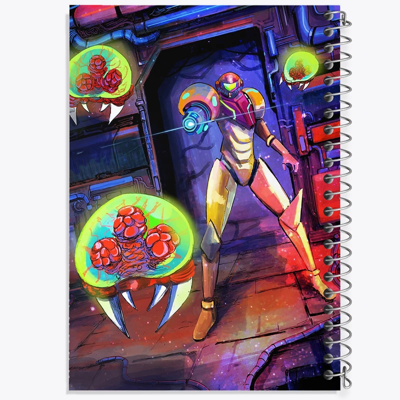 دفتر نت موسیقی 50 برگ خندالو مدل بازی متروید (Metroid) کد 35658