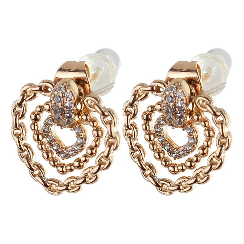 گوشواره زنانه ژوپینگ مدل قلب کد G401