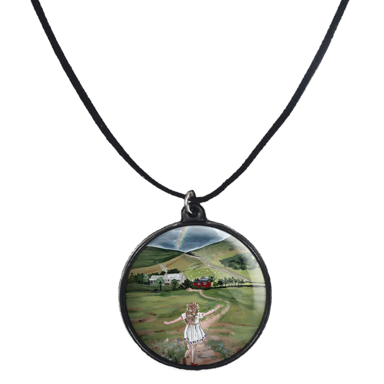 گردنبند پرمانه طرح دخترونه کد pmb.23424 مدل دو طرفه