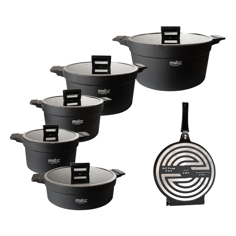 سرویس قابلمه و تابه گرانیت 12 پارچه ماینز مدل R-12