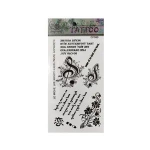 تتو موقت مدل فونت و نت موسیقی کد 998