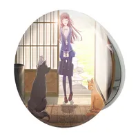 آینه جیبی خندالو طرح انیمه سبد میوه (Fruits Basket) مدل تاشو کد 33975