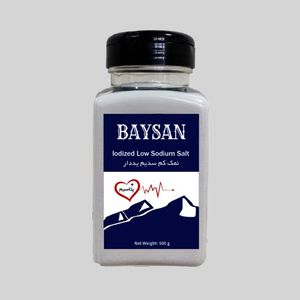 نمک خوراکی رژیمی کم سدیم یددار بایسان - 500 گرم