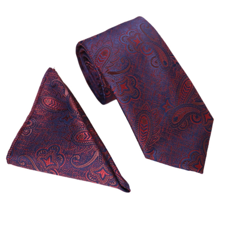 ست کراوات و دستمال جیب مردانه نسن مدل ZS101001