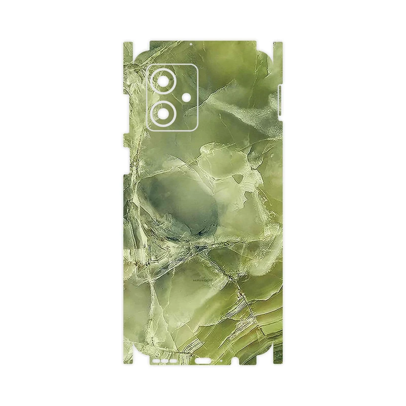 برچسب پوششی ماهوت مدل Green_Crystal_Marble-FullSkin مناسب برای گوشی موبایل موتورولا Moto G54