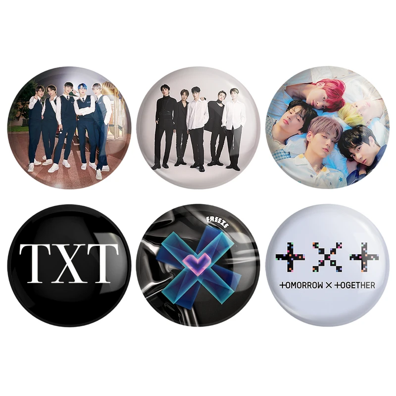 مگنت خندالو طرح گروه تی اکس تی کد 1176B مجموعه 6 عددی