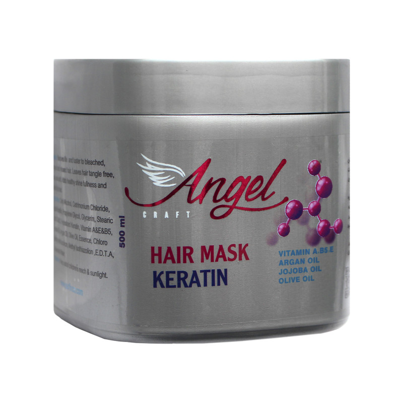 ماسک مو انجل کرفت مدل کراتین حجم 500 میلی لیتر مجموعه 2 عددی
