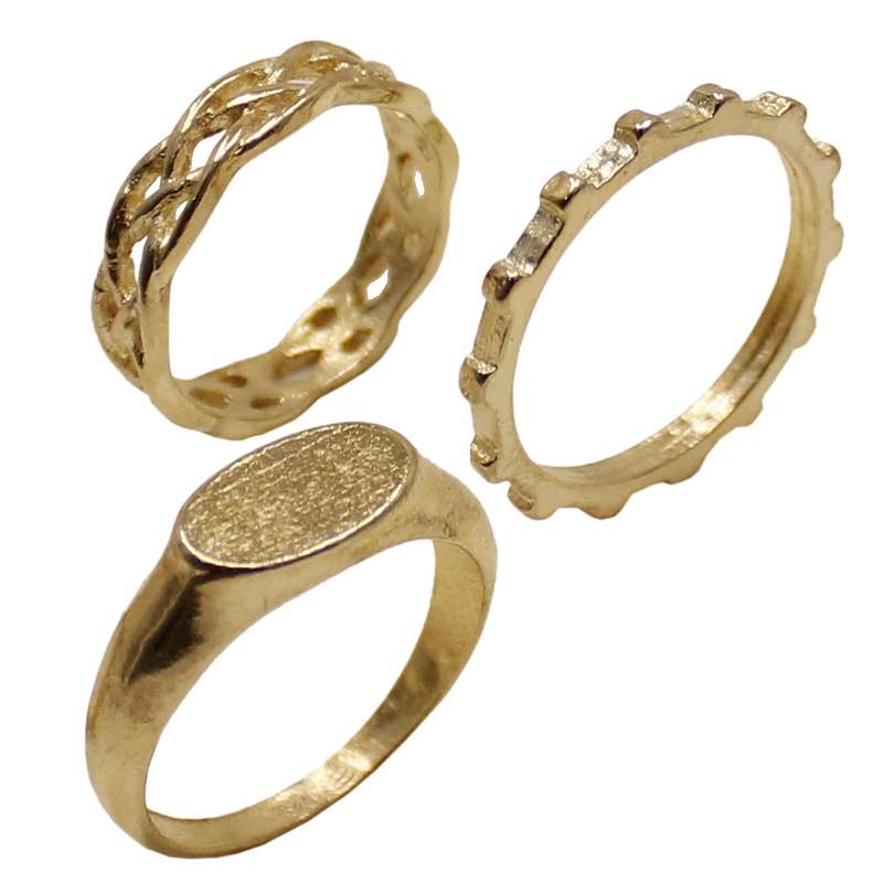 بند انگشتی زنانه کد RKH_1139 مجموعه 3 عددی