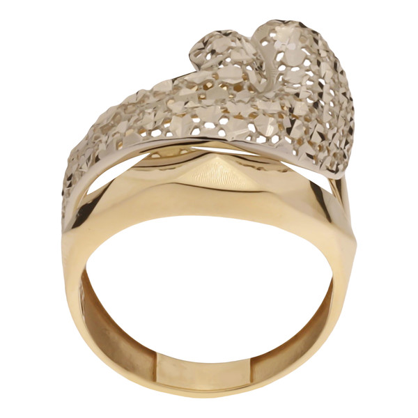 انگشتر طلا کم اجرت 18 عیار زنانه گلدم مدل R341019