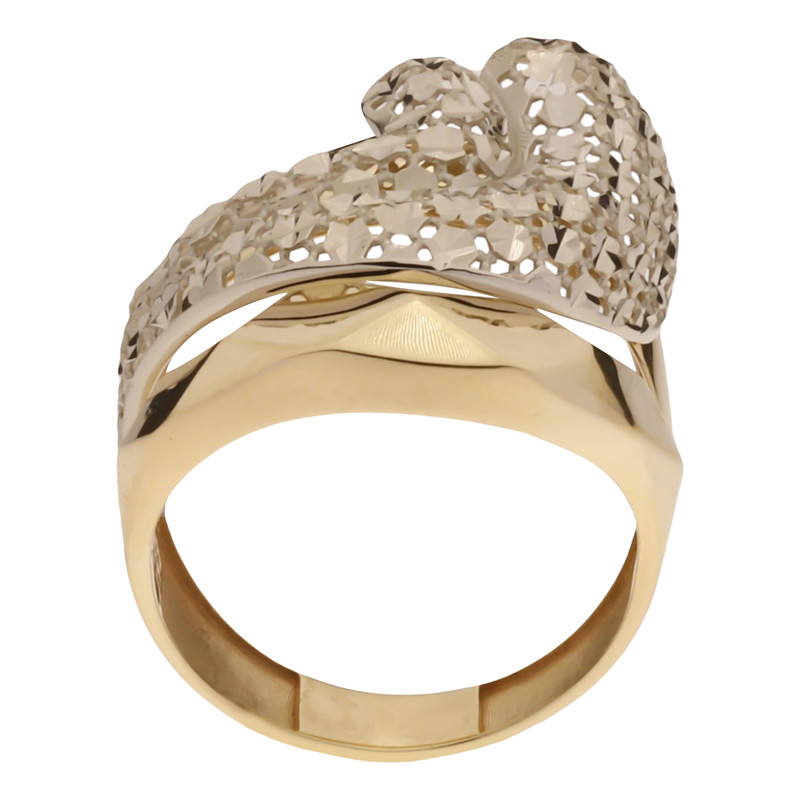 انگشتر طلا کم اجرت 18 عیار زنانه گلدم مدل R341019