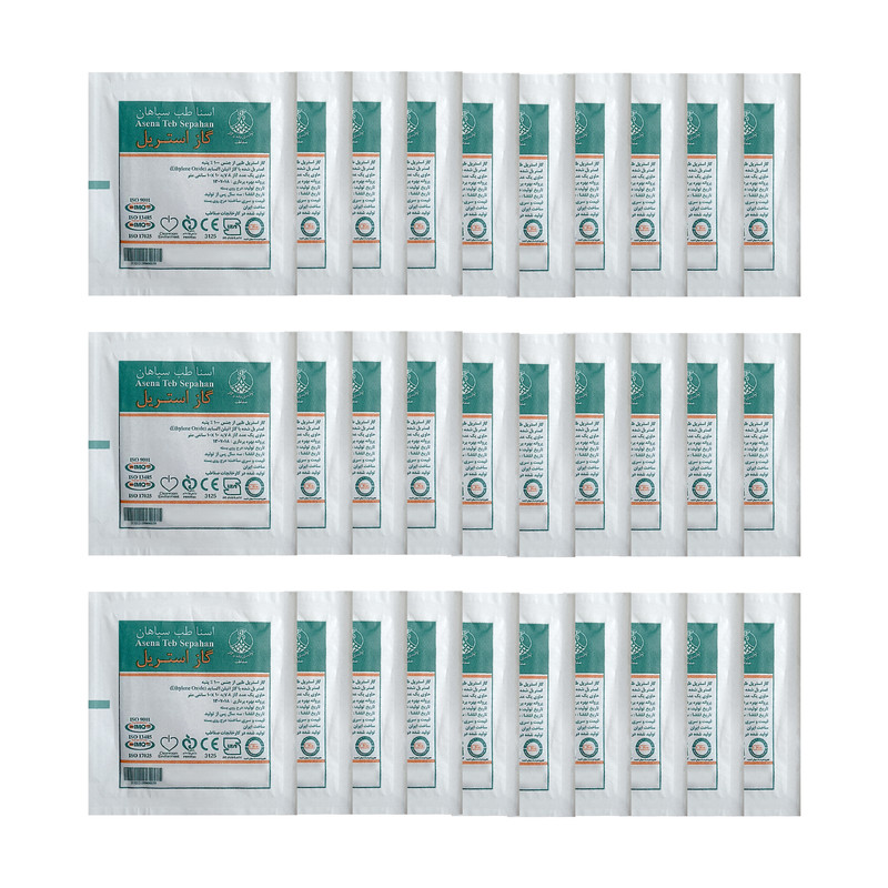 گاز استریل اسنا طب سپاهان مدل 001 مجموعه 30 عددی