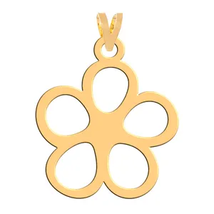 آویز گردنبند طلا 18 عیار زنانه فرشته مدل گل WNL-000264